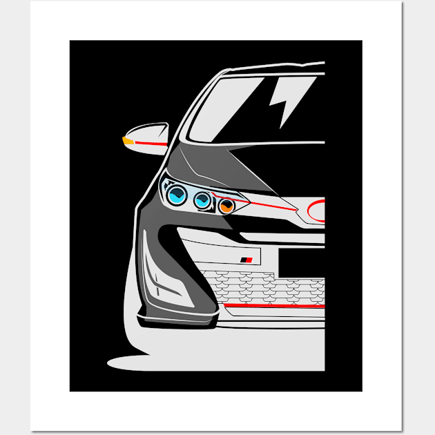 Yaris GR Gazoo Racing Wall Art by gaplexio